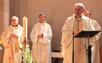 Messe de l'Ascension - Dominique Blanchet, évêque de Créteil, donne l'hommélie